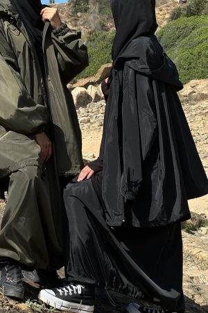 VESTE COURTE IMPERMEABLE NOIRE