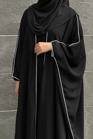 ABAYA SWALA noir et blanc