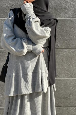 ENSEMBLE FIONA GRIS clair