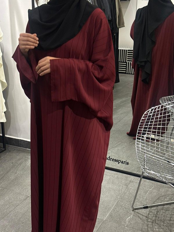 Abaya KEYA BORDEAUX – Image 3