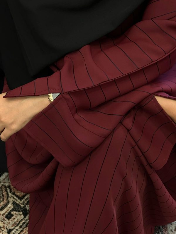 Abaya KEYA BORDEAUX – Image 2