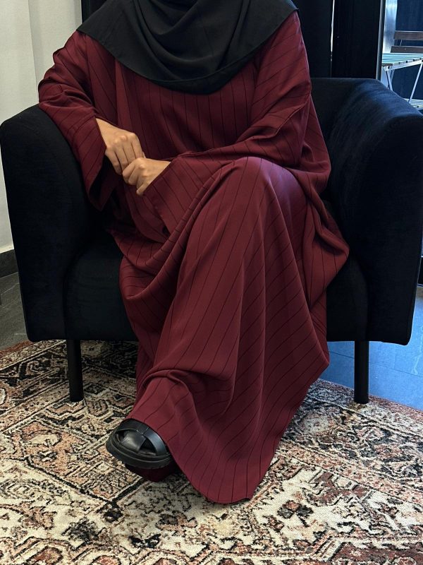 Abaya KEYA BORDEAUX – Image 4