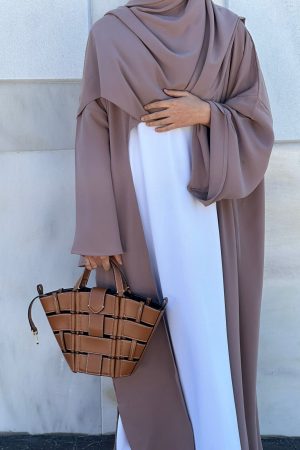 Abaya / Cape ANGELINA PRUNE PALE