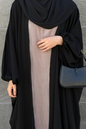 Sous abaya plissée TAUPE