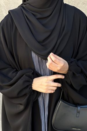 Sous abaya plissée gris