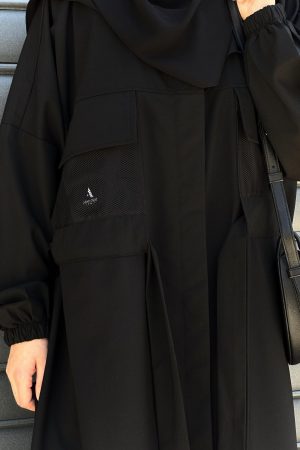 ABAYA ZAYNAB NOIR