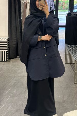 VESTE SAFARI BLEU NUIT