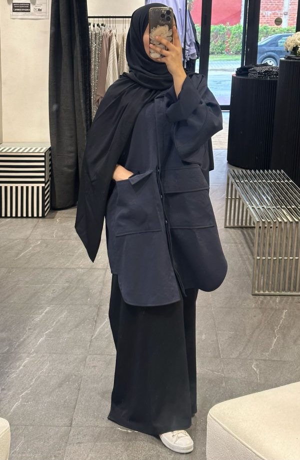 VESTE SAFARI BLEU NUIT – Image 2