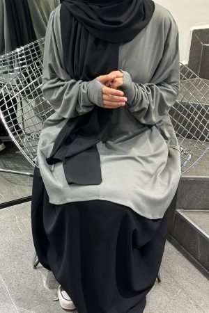 TUNIQUE MITAINE vert gris