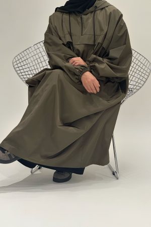 Abaya Imperméable kaki
