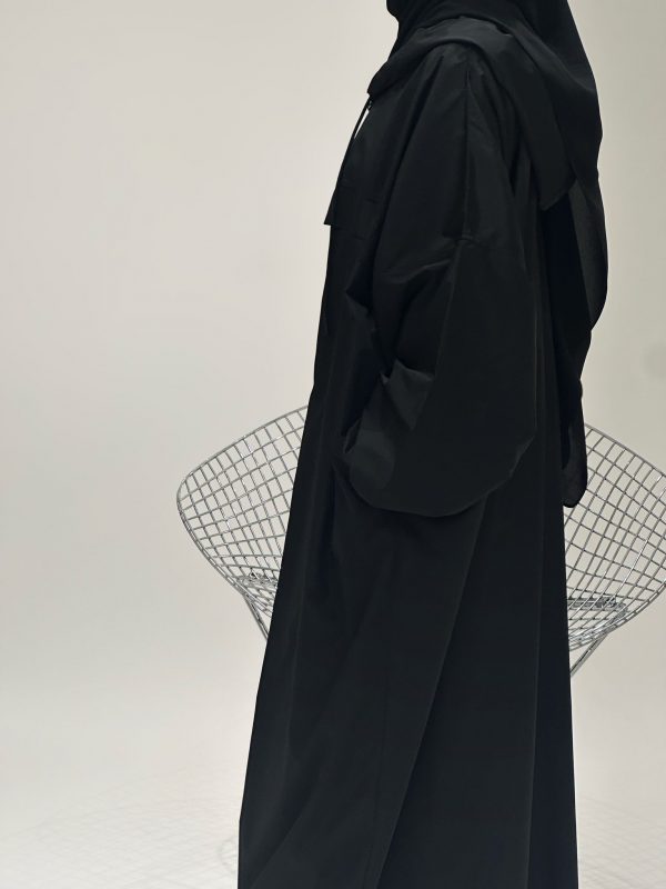 Abaya Imperméable noire – Image 3