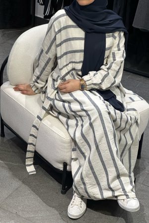 ALICJA à rayure blanc et bleu