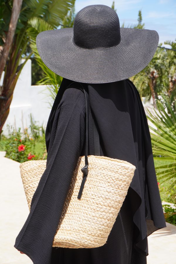 ABAYA SYLLYA COTON Noir – Image 2