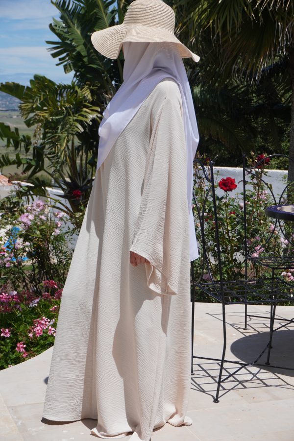 ABAYA SYLLYA COTON beige beurre – Image 2