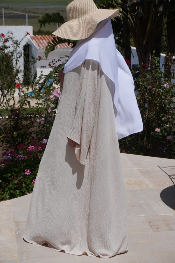 ABAYA SYLLYA COTON beige beurre – Image 3