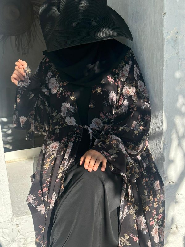 ENSEMBLE LYVYA noir fleurie – Image 2
