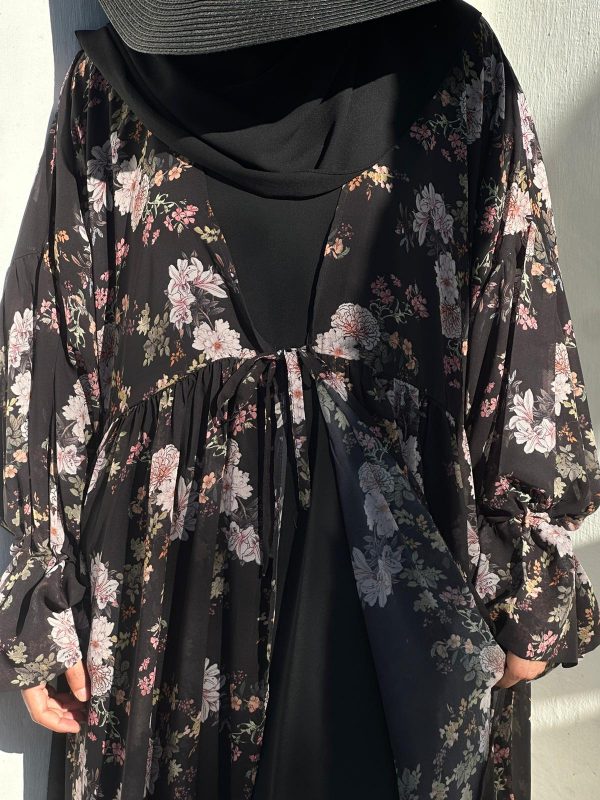 ENSEMBLE LYVYA noir fleurie