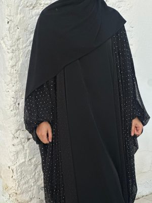 Ensemble MELYDA NOIR cristaux