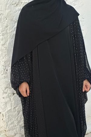 Ensemble MELYDA NOIR cristaux