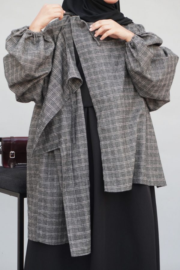 BLOUSE VINTAGE à carreaux – Image 9