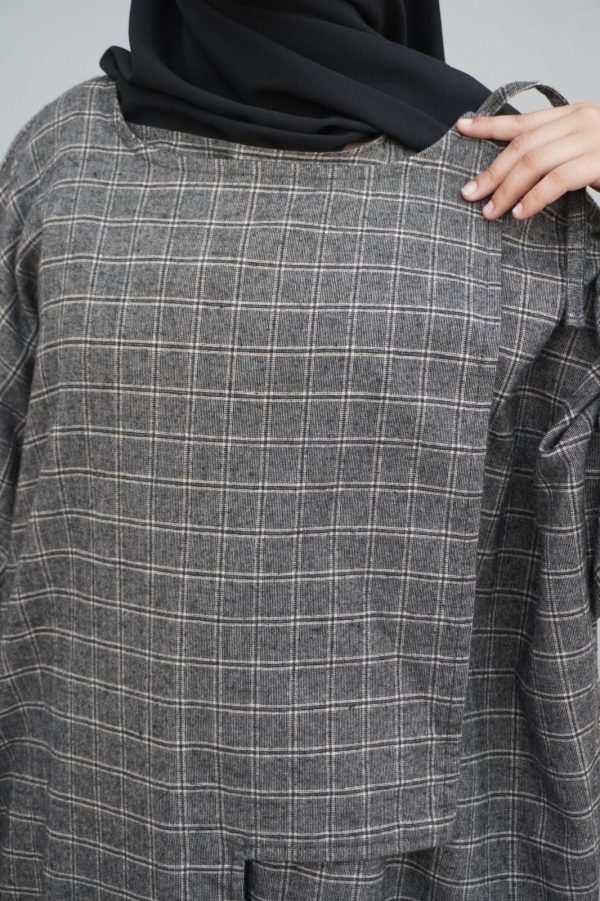 BLOUSE VINTAGE à carreaux – Image 6