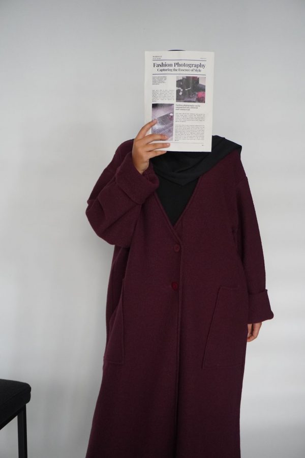 CARDIGAN LEYA bordeaux – Image 4