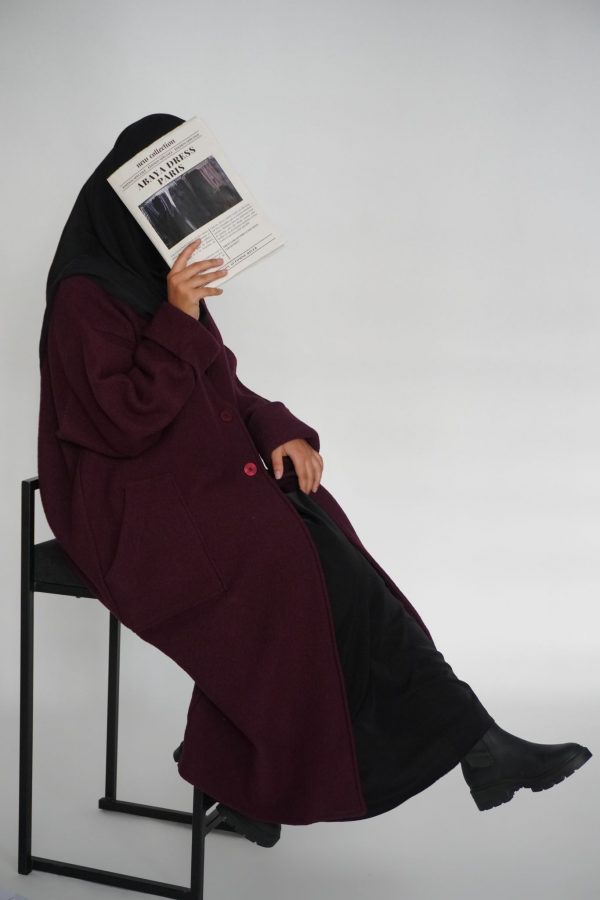 CARDIGAN LEYA bordeaux – Image 3