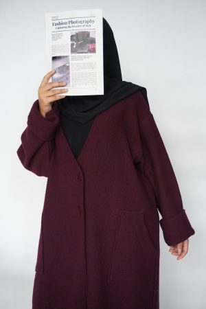 CARDIGAN LEYA bordeaux