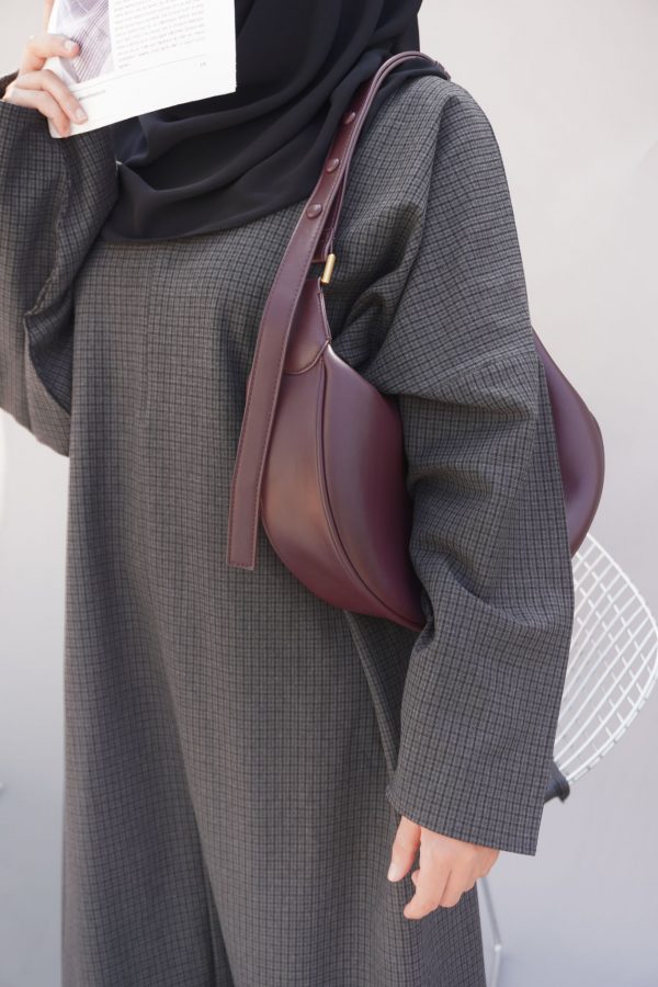 ABAYA SOFT à carreaux gris – Image 4