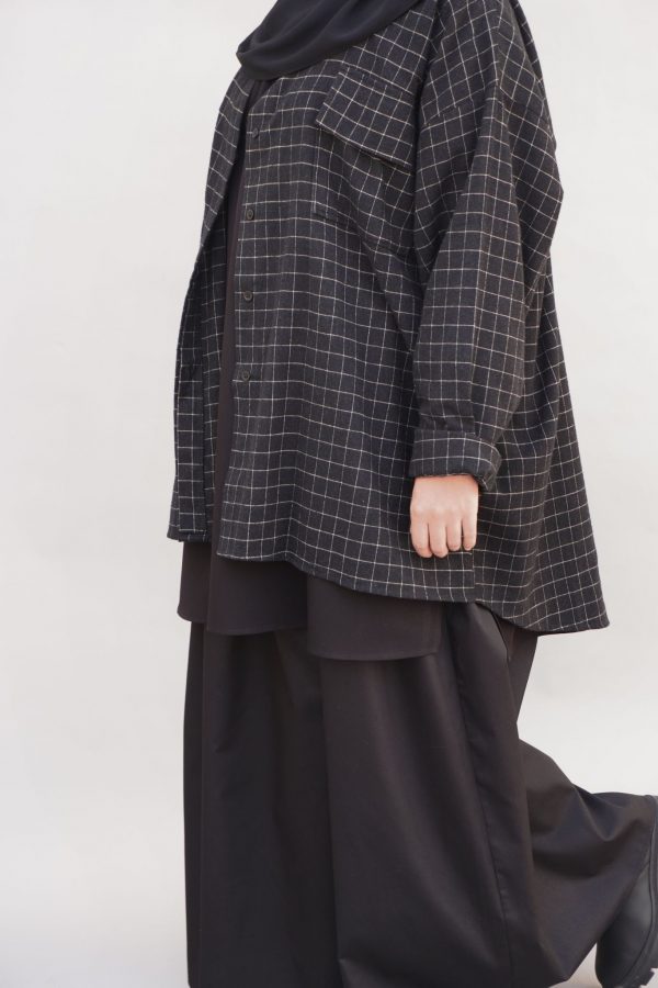 CHECK SHIRT / chemise à carreaux noir – Image 4