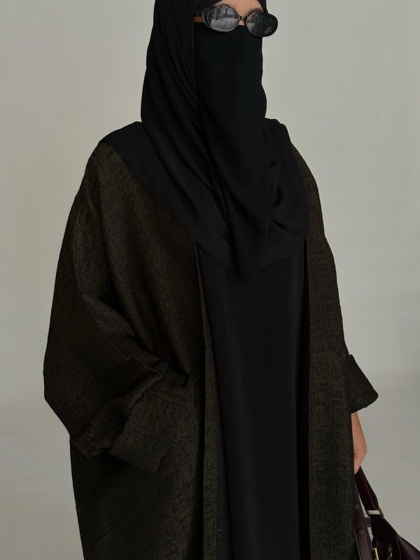 CARDIGAN PAMELA vert kaki et noir – Image 5