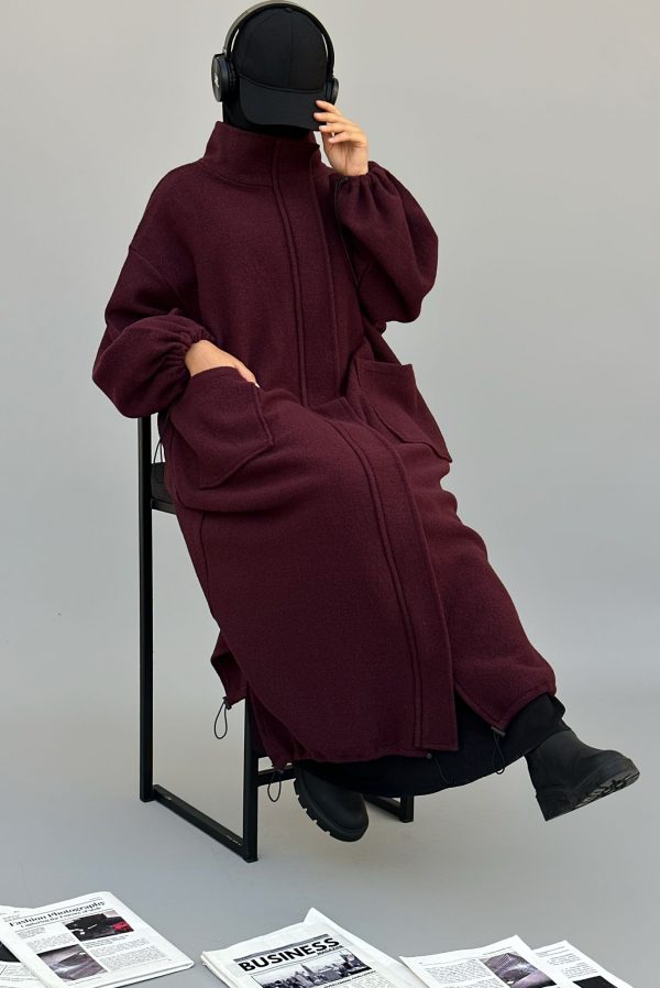 NEW YORK COAT bordeaux – Image 2