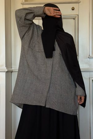 CHECK SHIRT II / chemise brun à carreaux