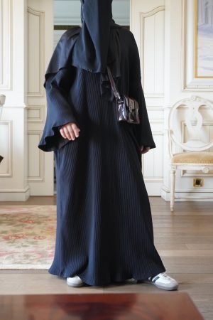 ABAYA CASUAL NOIR avec mitaine