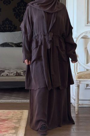 ENSEMBLE SORAYA marron chocolat