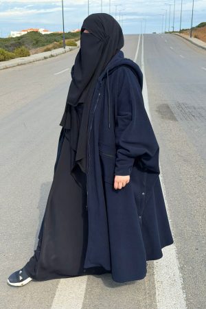 LONDON COAT POLAIRE bleu marine