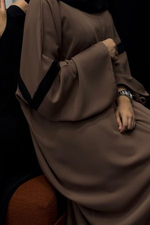 ABAYA MOUNTAIN MOKA bandes Noir