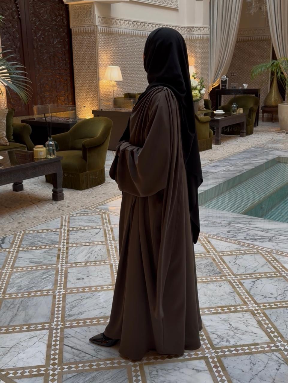 ABAYA HADRYA taupe foncé – Image 2