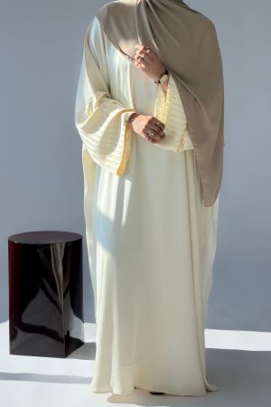 Abaya LATIFA luxe beige beurre
