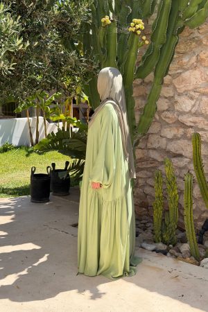 ABAYA CELYA vert pomme