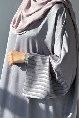 Abaya LATIFA luxe gris