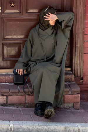 RYMAA - ABAYA vert kaki