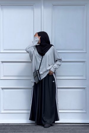 Tunique à mitaines gris