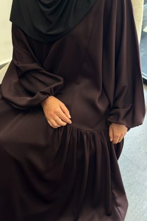 ABAYA CELYA marron chocolat