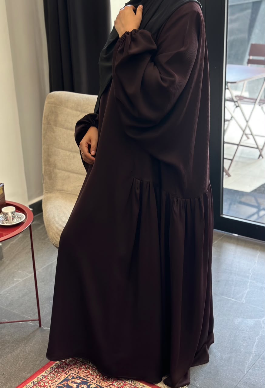 ABAYA CELYA marron chocolat – Image 2