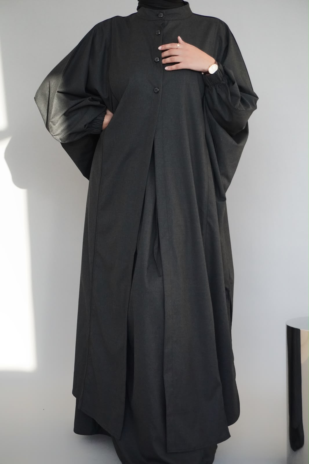 TUGBA - Ensemble couleur gris charbon
