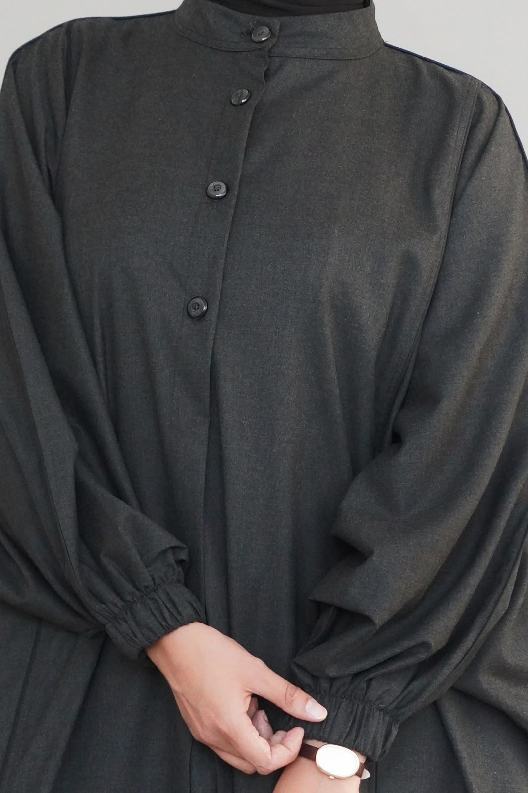 TUGBA - Ensemble couleur gris charbon – Image 2