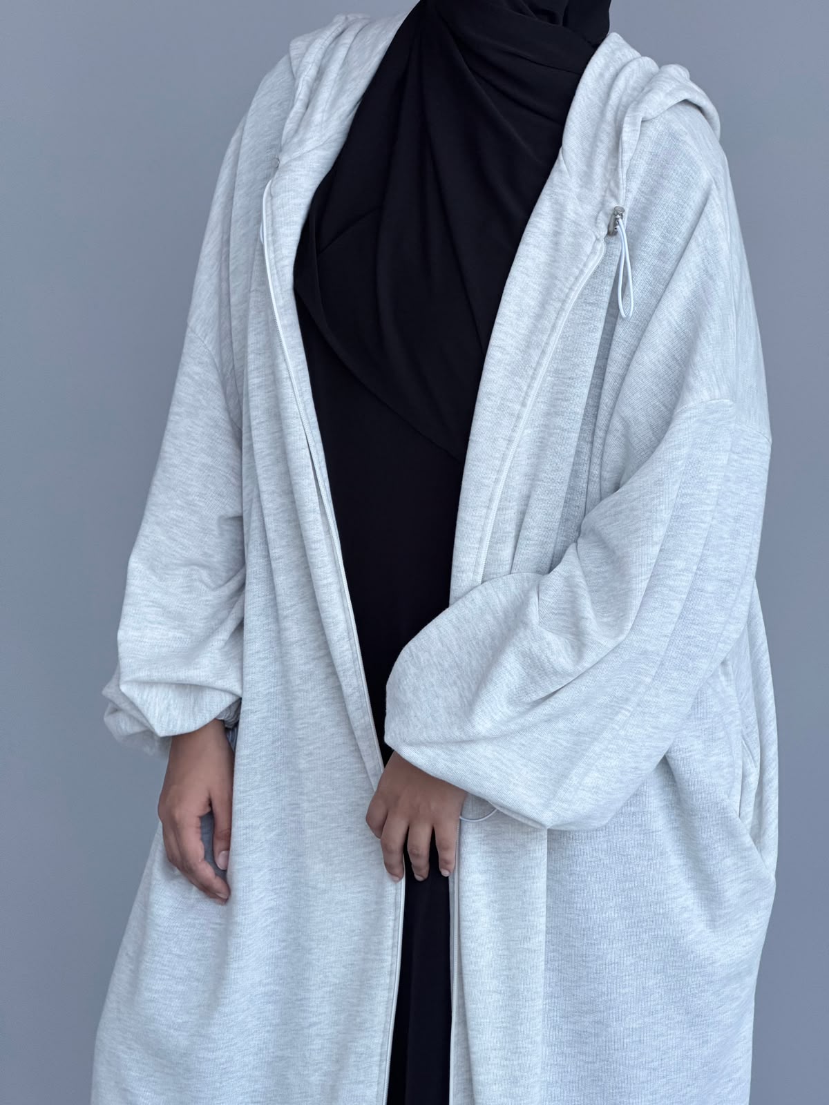 Parka version 2021 en coton gris clair – Image 6