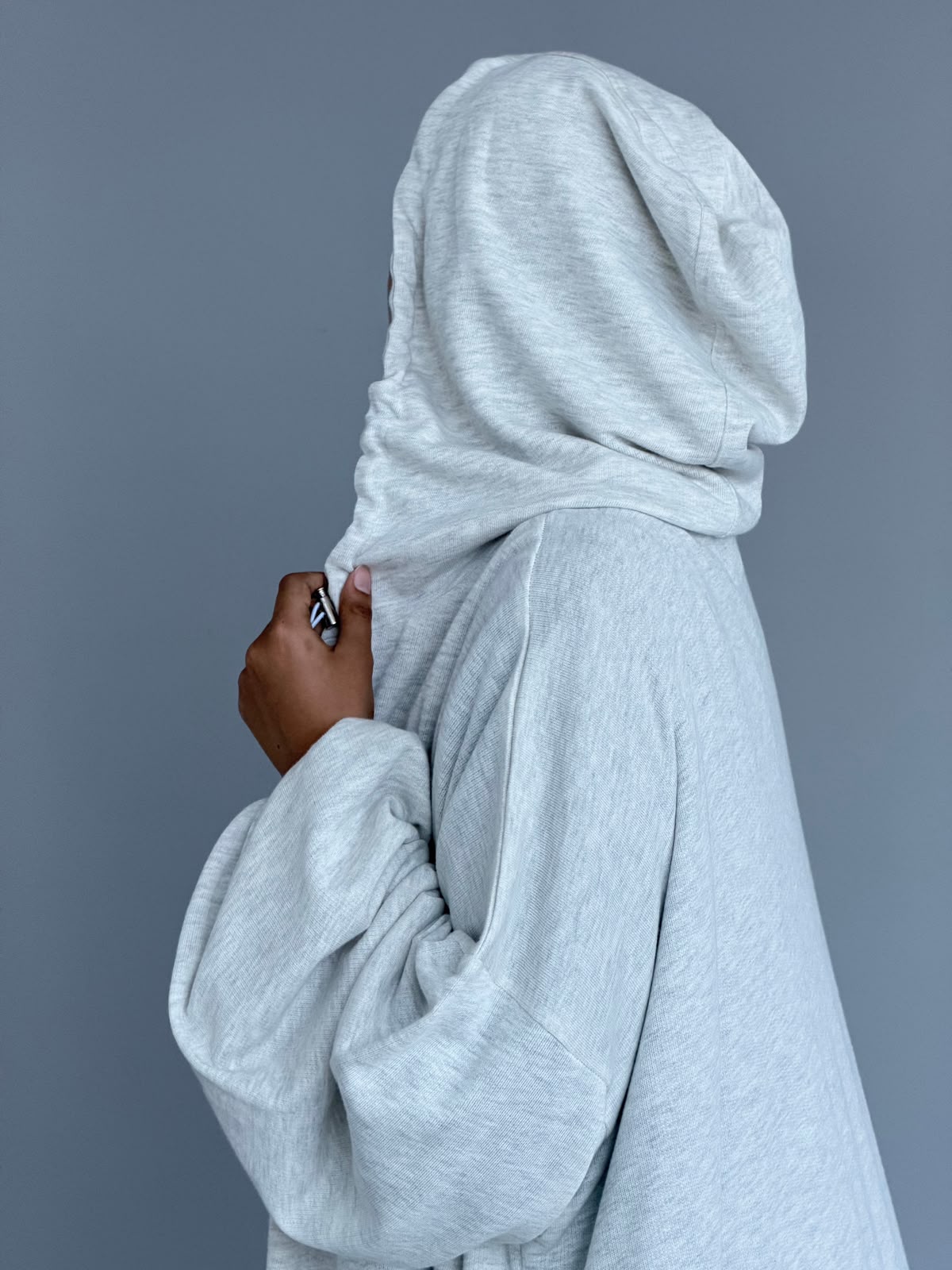 Parka version 2021 en coton gris clair – Image 5