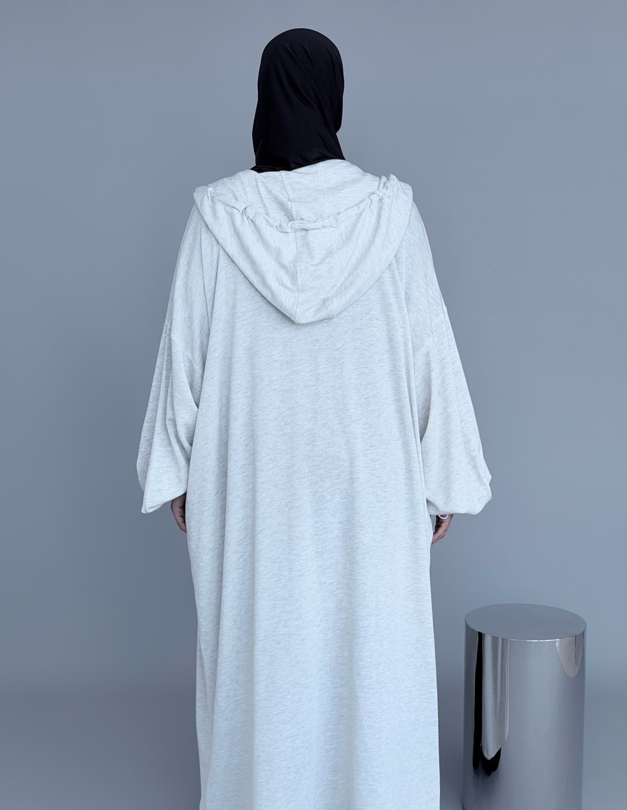Parka version 2021 en coton gris clair – Image 7